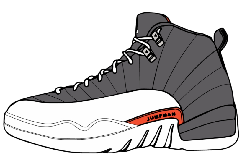 Jordan vector sneakers.