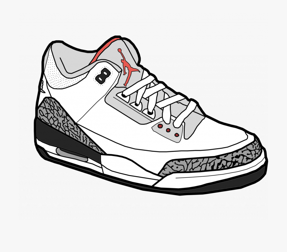 Best Free Shoe Clipart Jordan Drawing