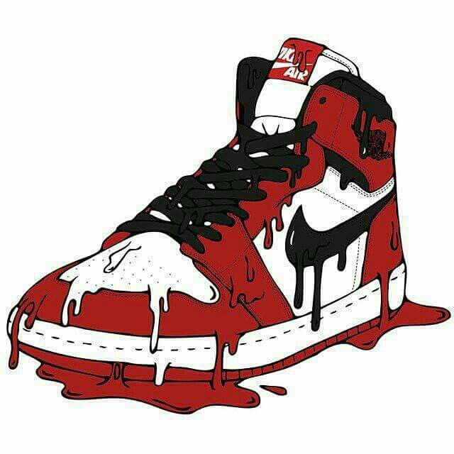 Nike shoes clipart.