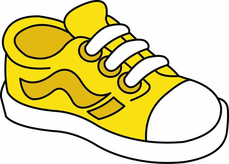 Tennis shoe yellow shoes cliparts free download clip art