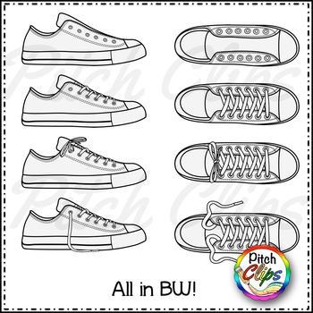 sneaker clipart top view