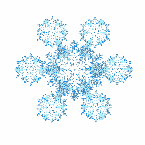 Animated snowflake clip.