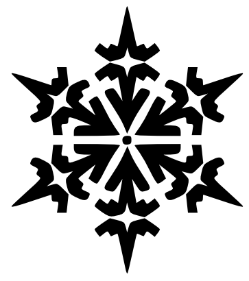 Snowflake Clipart Black And White