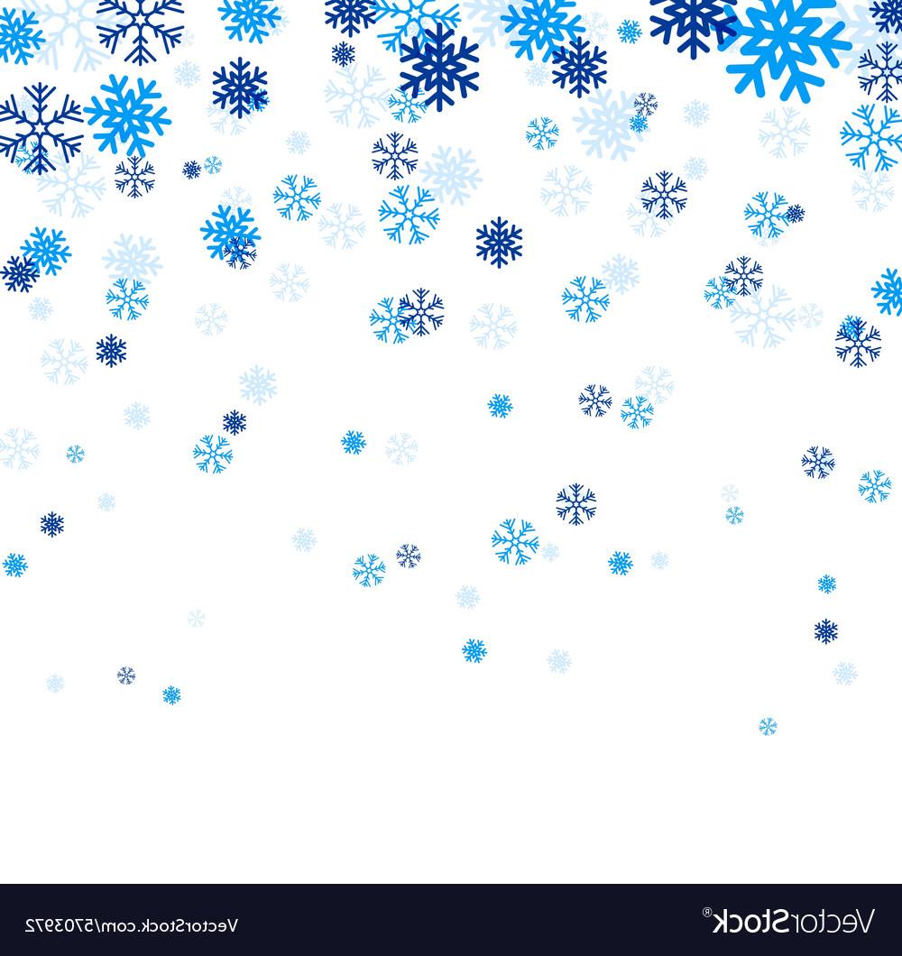 Best Falling Snowflake Vector Design