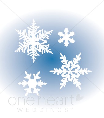 Snowflakes falling clipart.