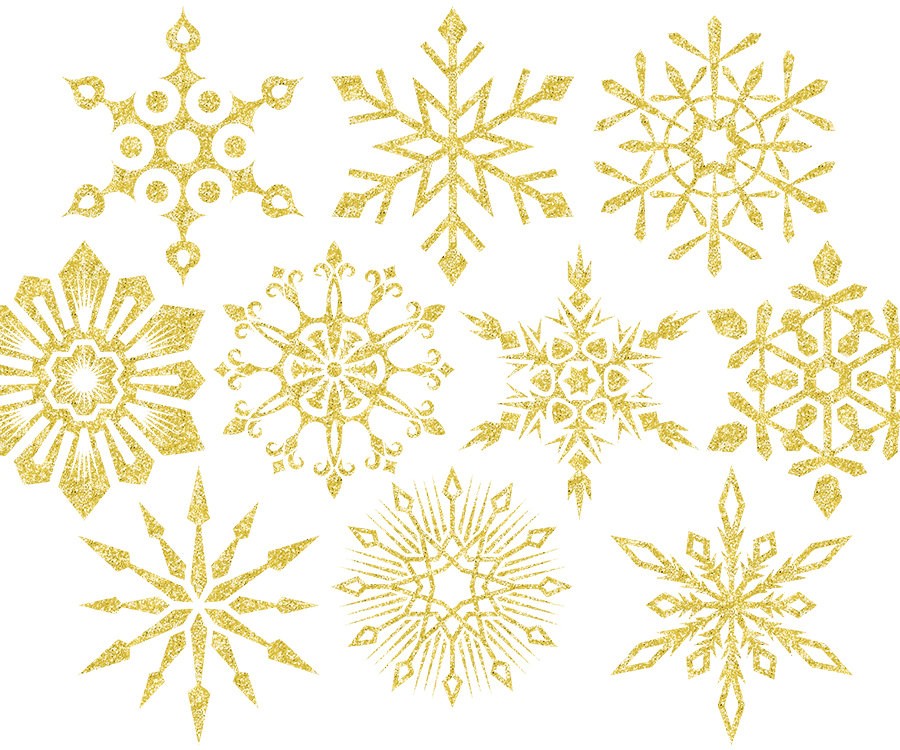 Free Snowflake Cliparts Gold, Download Free Clip Art, Free