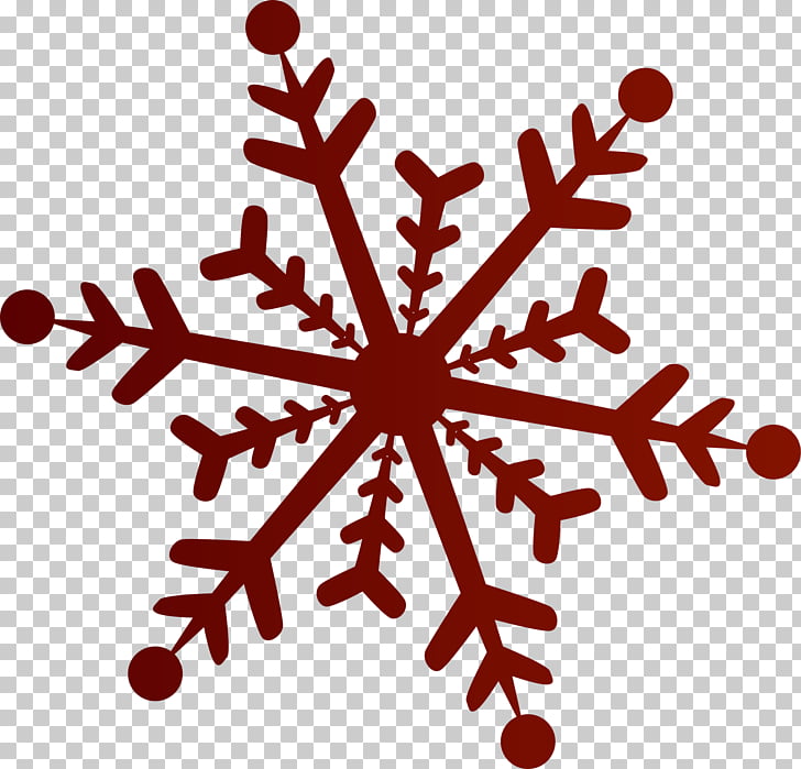 Snowflake Red , Coffee simple snow PNG clipart