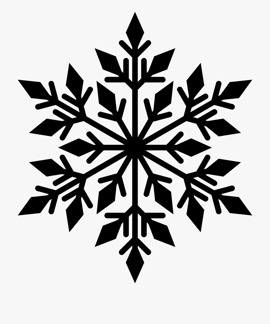 Snowflake silhouette clip.