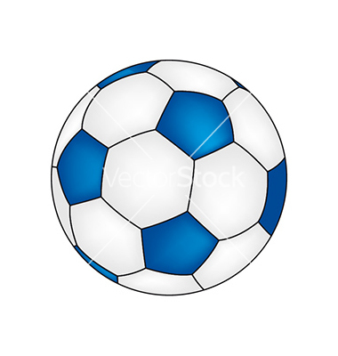 Free Blue Soccer Ball Clipart Image