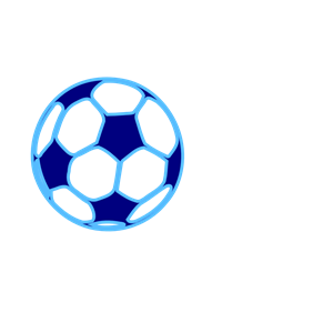 Blue Soccer Ball clipart, cliparts of Blue Soccer Ball free