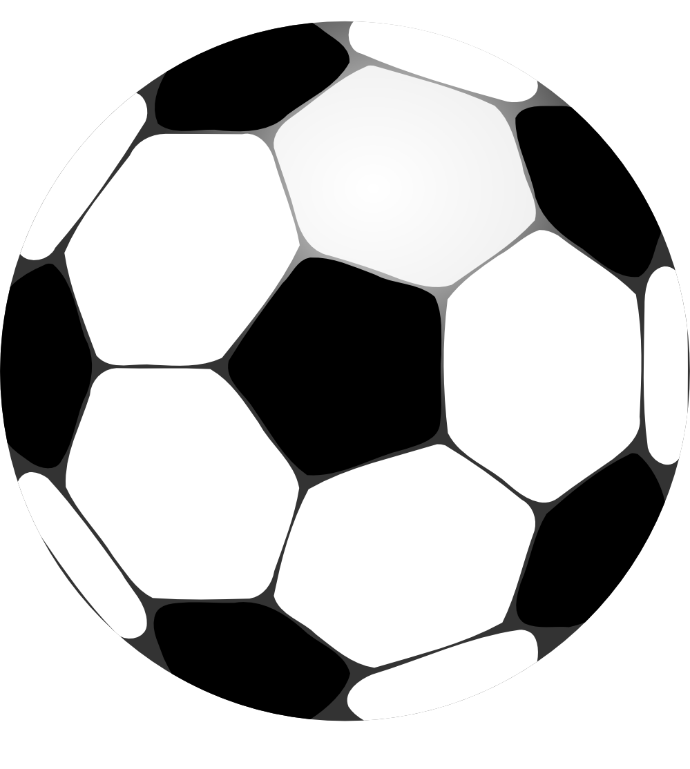 Cartoon soccer ball.
