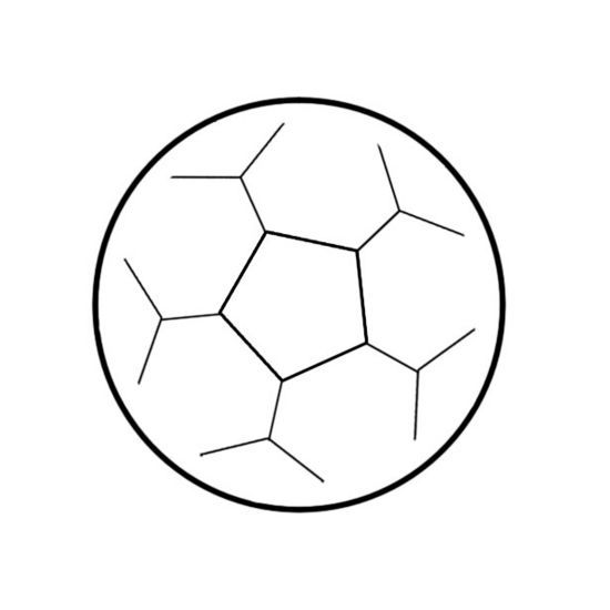Draw soccer ball.