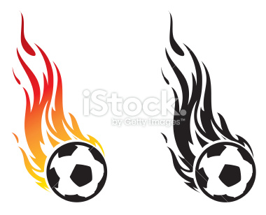 Soccerball With Flames