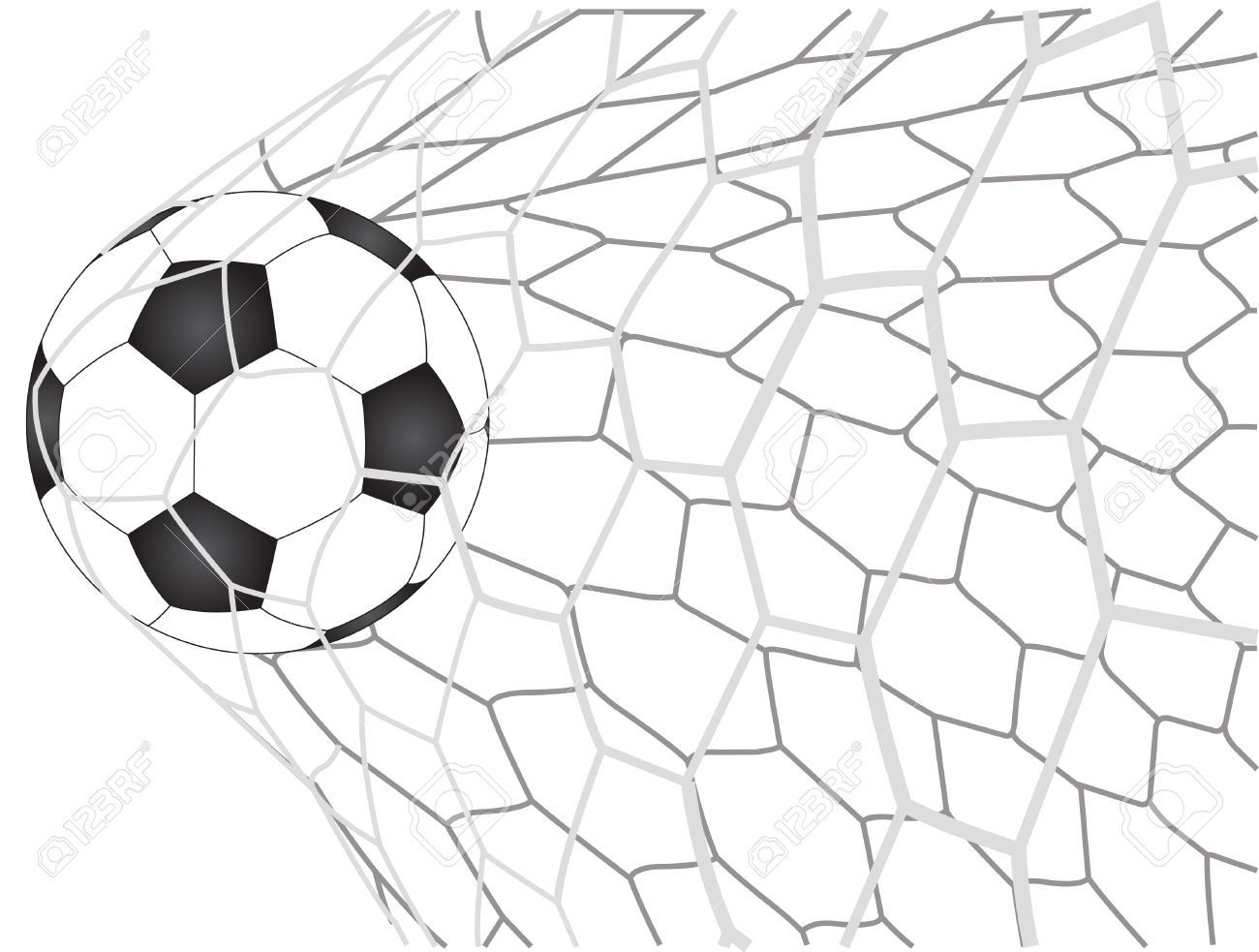 Soccer net clipart