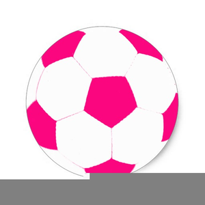 Pink soccer ball.