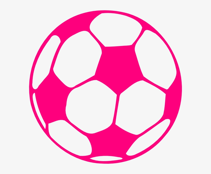 Hot Pink Soccer Ball Clip Art At Clkercom Vector Online