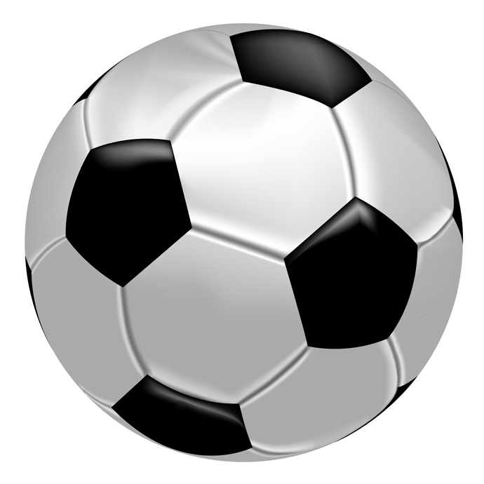 Realistic soccer ball.