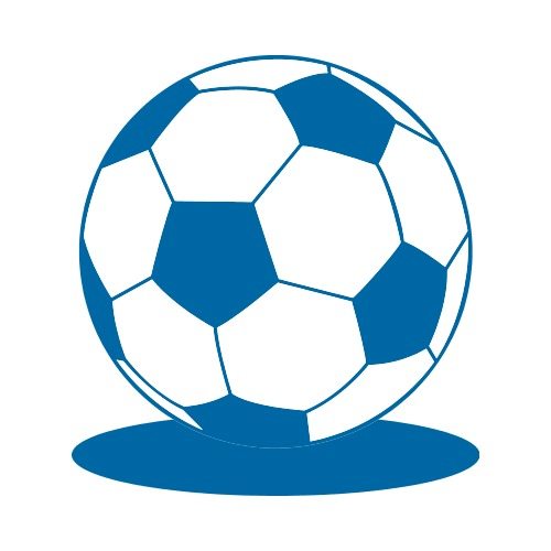 Simple soccer ball.