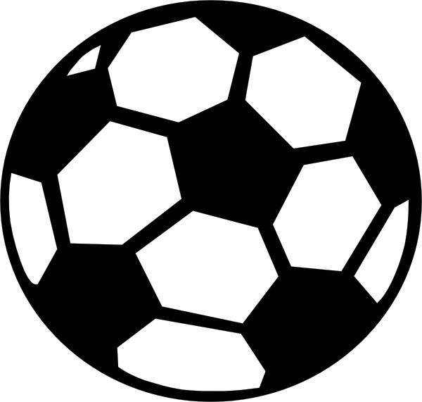 Soccer Ball clip art Free vector in Open office drawing svg