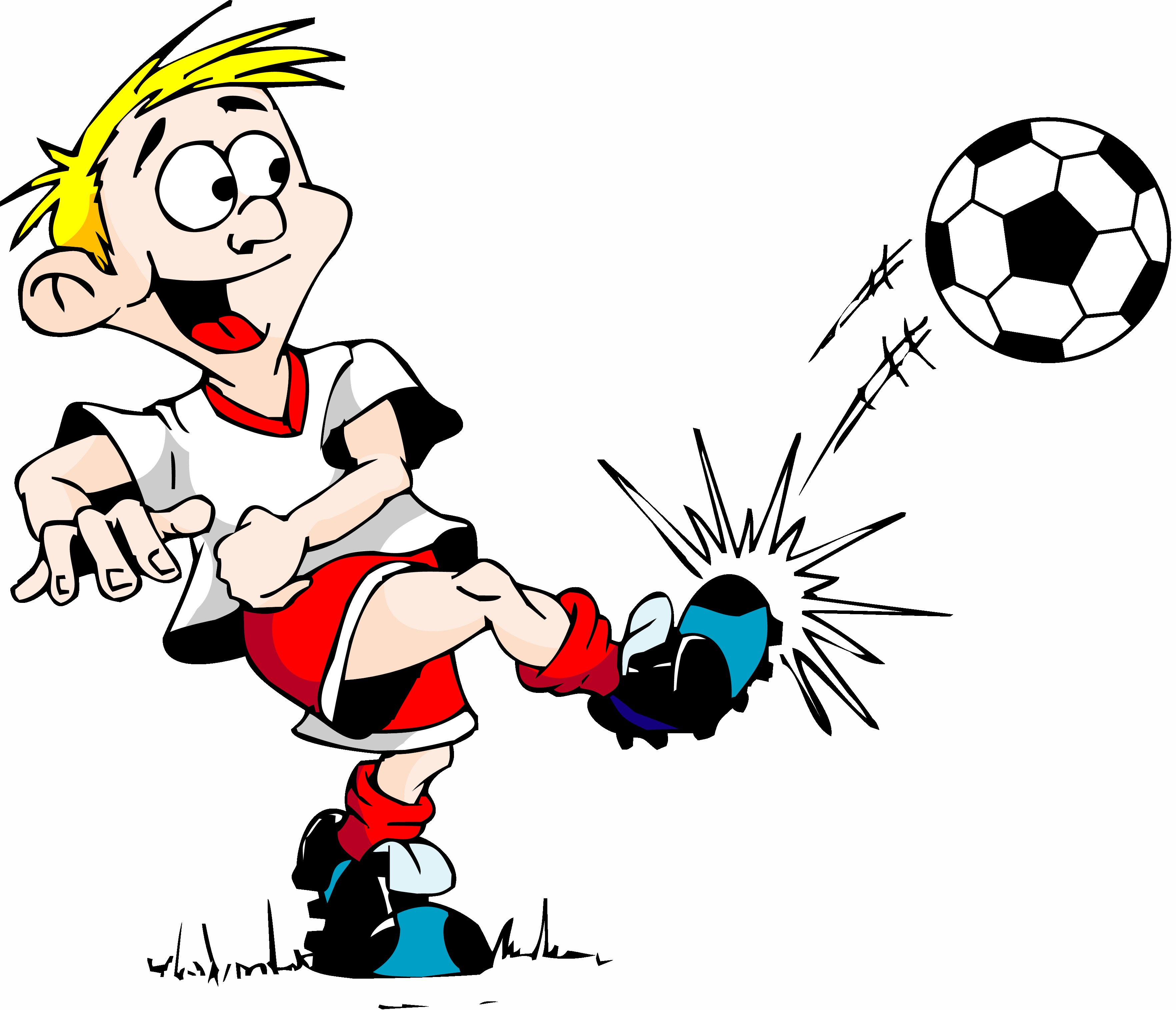 Cartoon soccer clipart.
