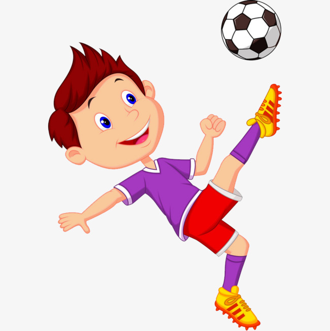 Boy soccer clipart
