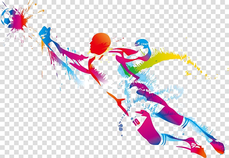 soccer clipart colorful