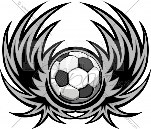 Soccer clipart design.