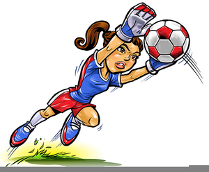 Girl Soccer Goalie Clipart