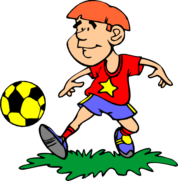 soccer clipart playing