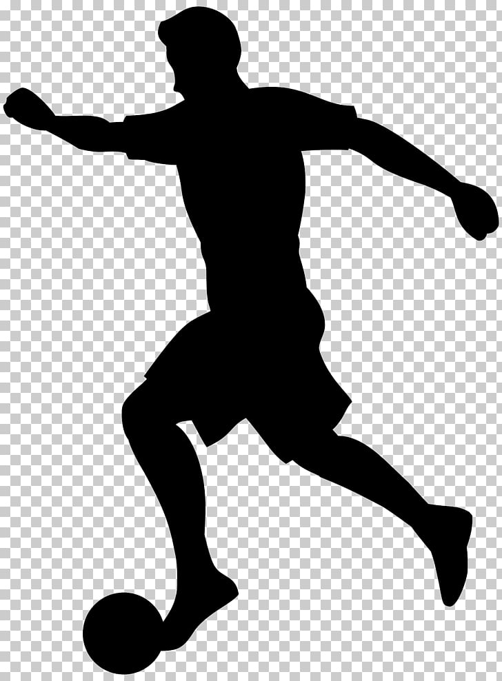 Football player silhouette.
