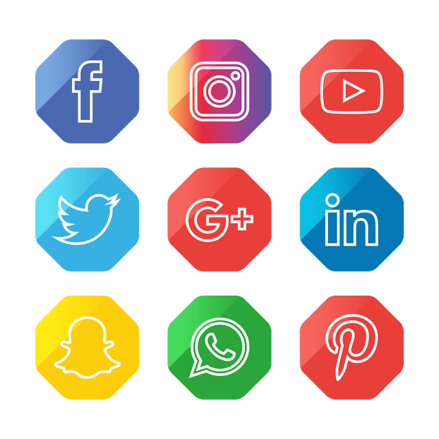 Social Media Icons Set, Social, Media, Icon PNG Transparent