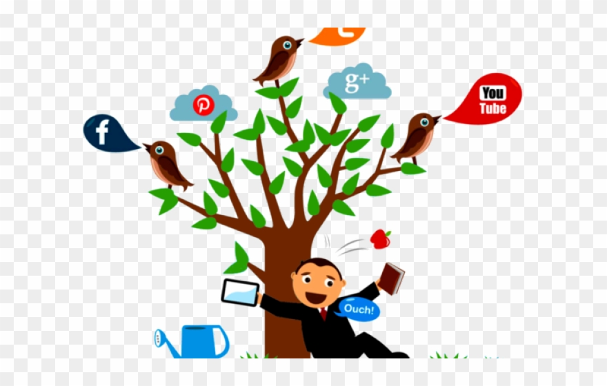 Online Marketing Clipart Tree