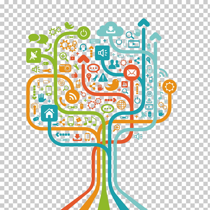 social media clipart tree