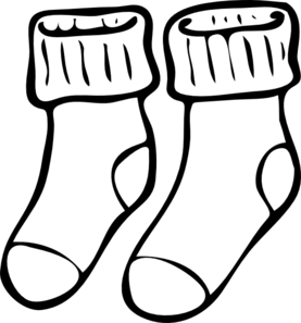 Clipart socks black and white, Clipart socks black and white