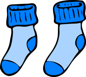 Blue Socks Clip Art at Clker