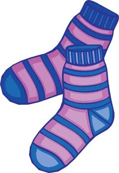socks clipart children's sock