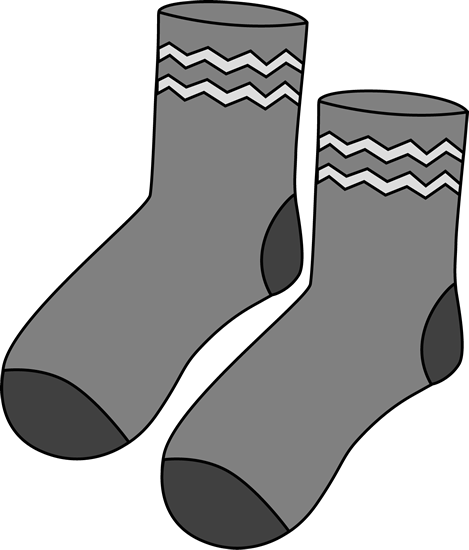 Gray pair socks.