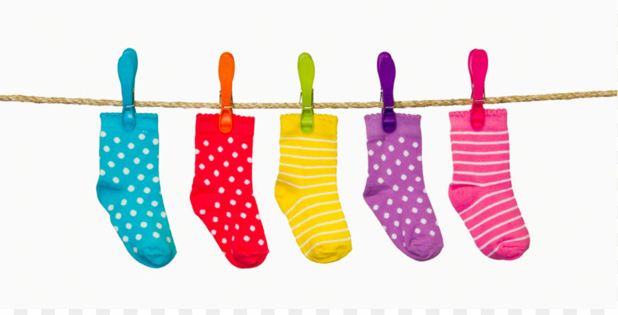 socks clipart clothesline