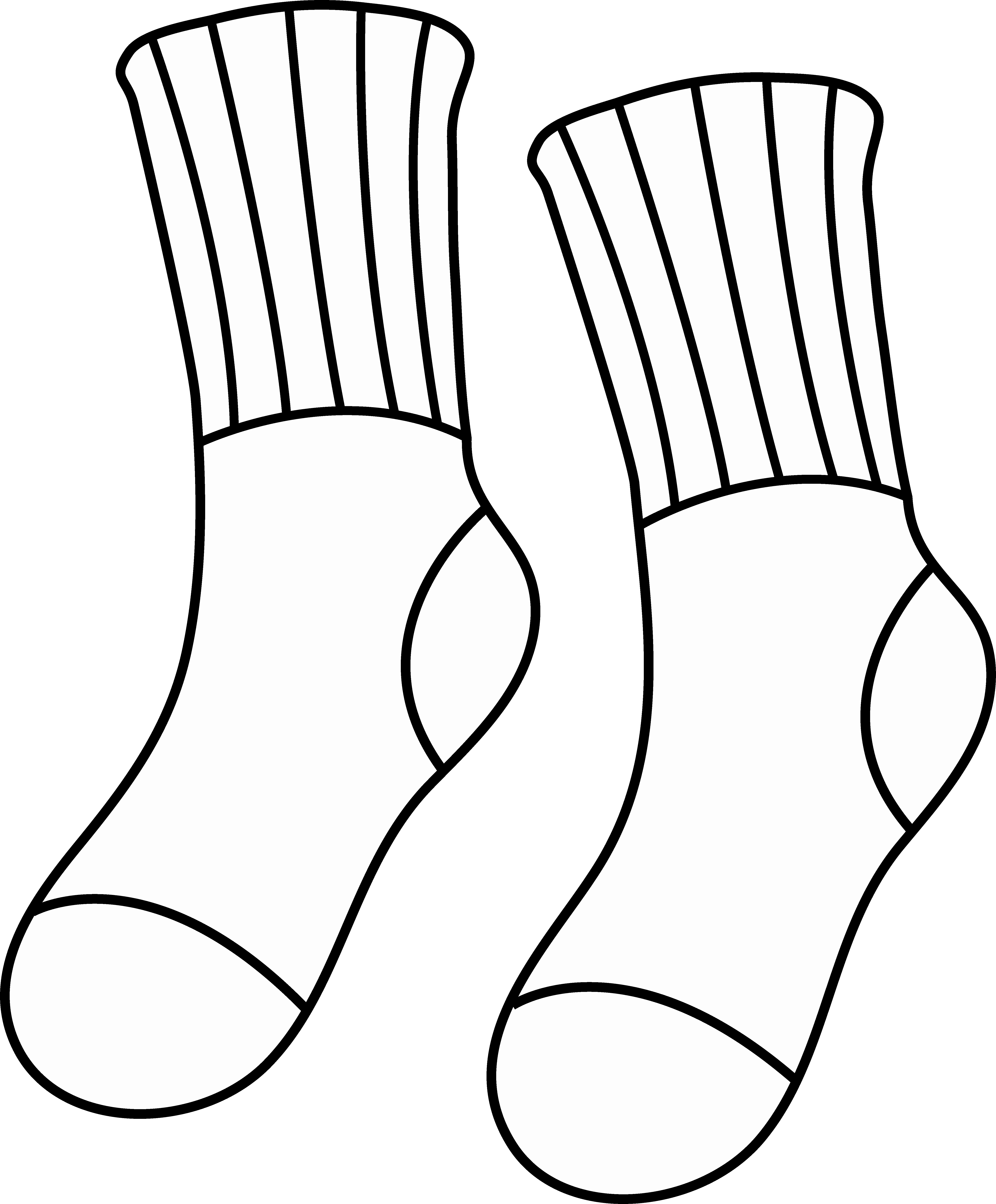 Fox in socks coloring page Fresh Socks Drawing