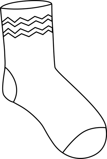 Clipart black and white socks