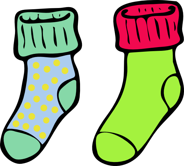 Socks clipart patterned.