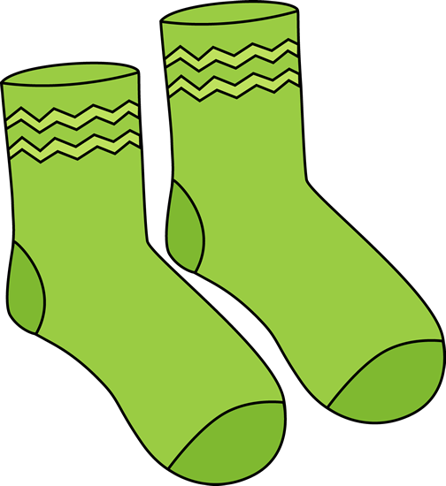 Pair green socks.