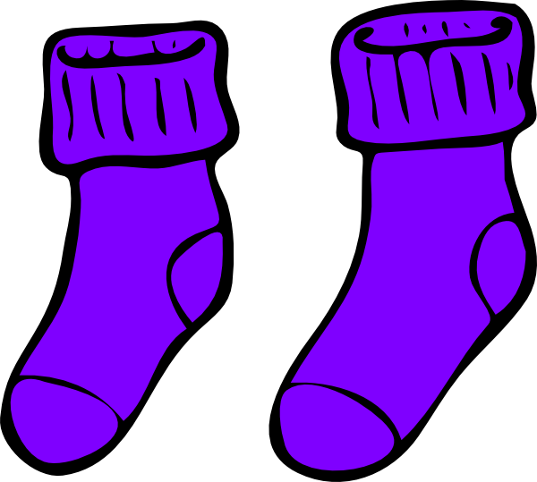 Sock clipart vector.