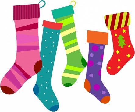 Christmas stocking vector free vector download