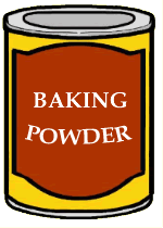 Baking powder art.