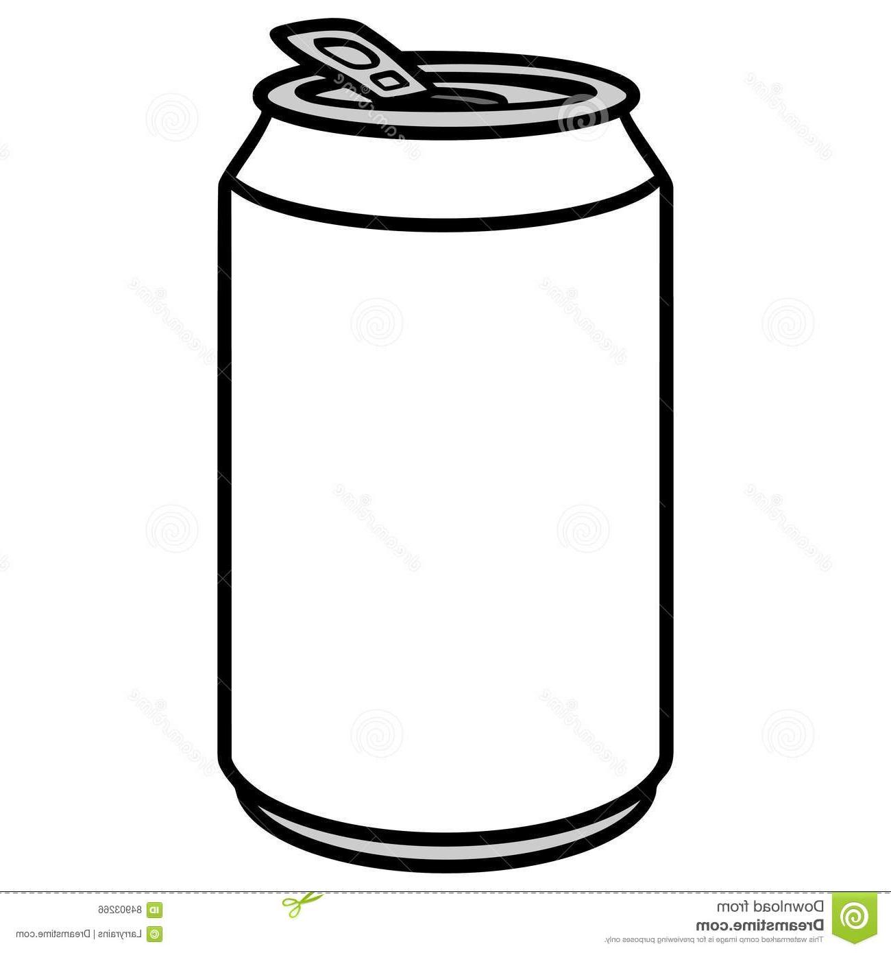 Best Free Soda Can Clip Art Black And White Cdr