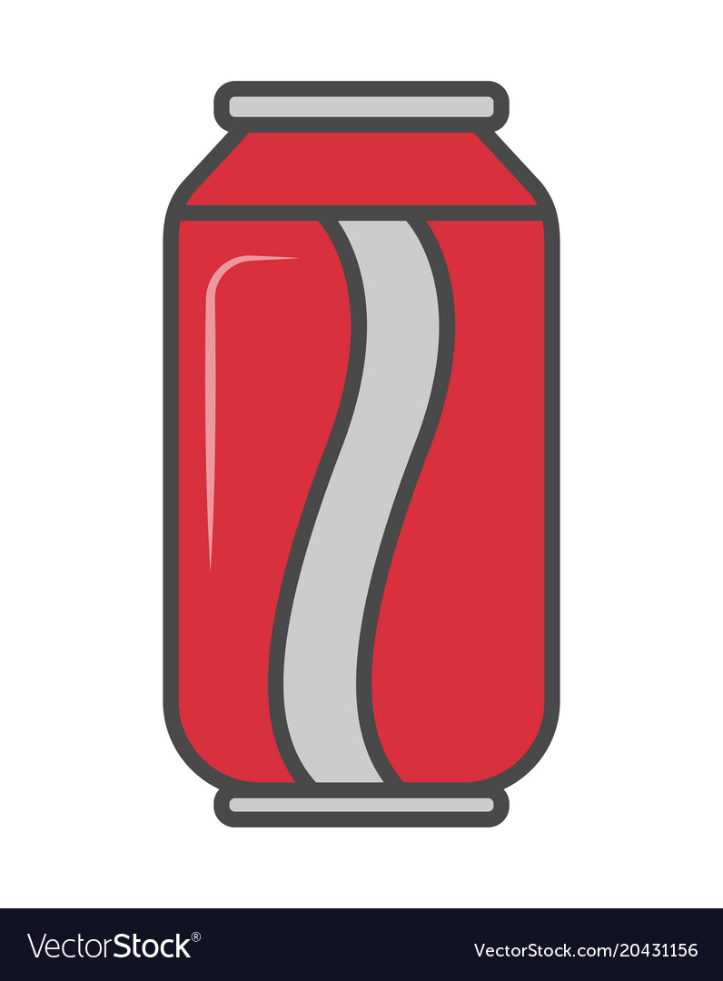 Soda can isolated icon