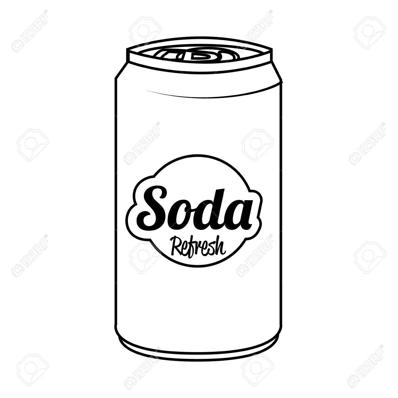 Soda can clipart.