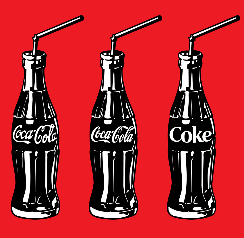 Coke art graphic.