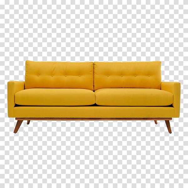 Yellow 2seat sofa.